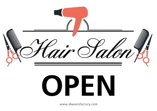 Hair Salon Open/Closed Poster