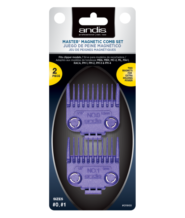 Andis Magnetic Combs - 2 piece ( 0 & 1)