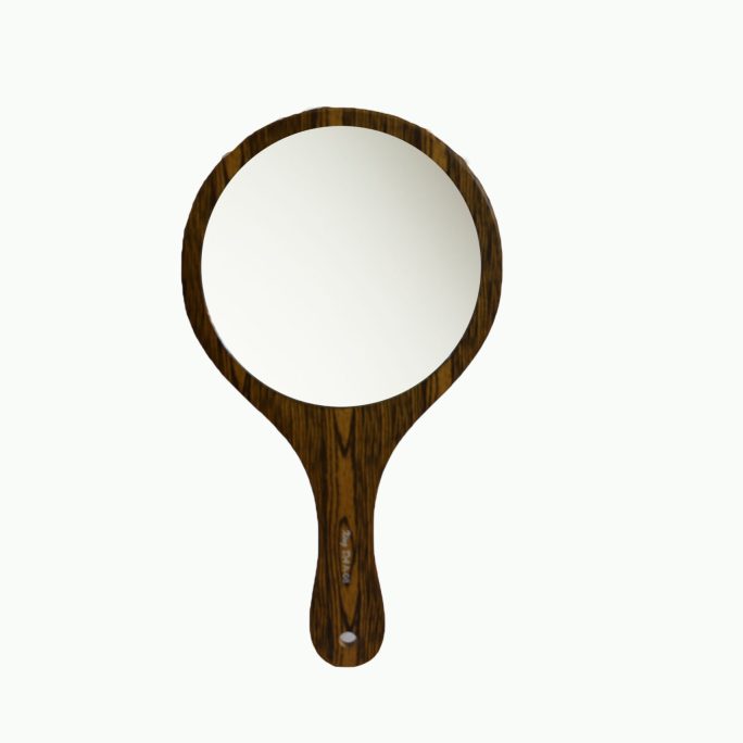 WOODEN HAND MIRROR M3