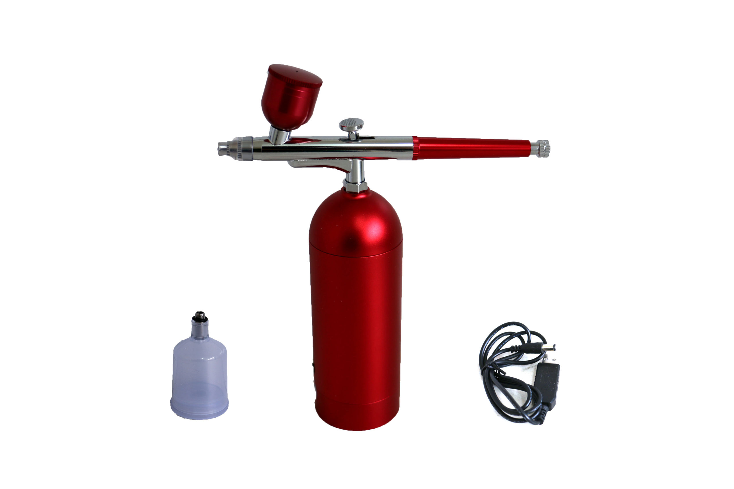 Cordless Portable Airbrush Compressor (Red) - Image 2