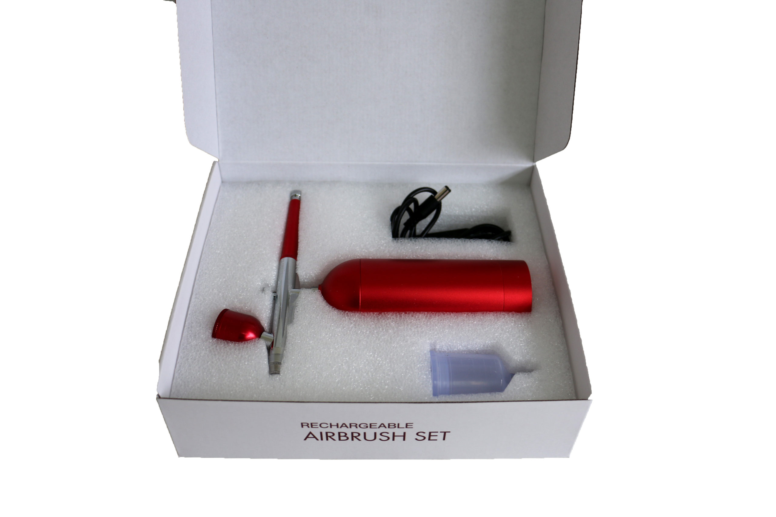 Cordless Portable Airbrush Compressor (Red) - Image 3