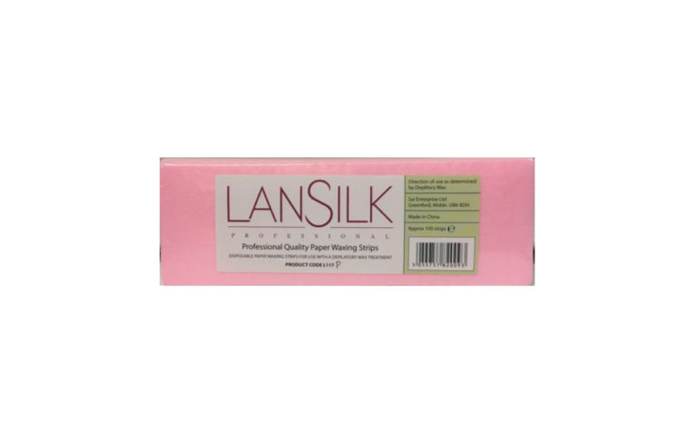 Lansilk Professional Quality Paper Waxing Strips Pink 100pcs