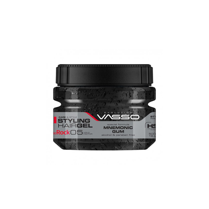 VASSO STYLING HAIR GEL THE ROCK 500ml - Image 2