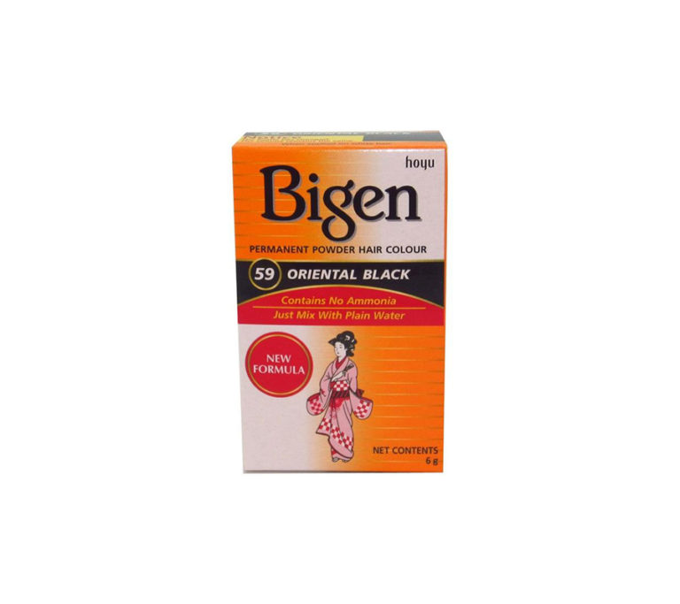 BIGEN 59 ORIENTAL BLACK PERMANENT POWDER HAIR COLOUR 6 grm