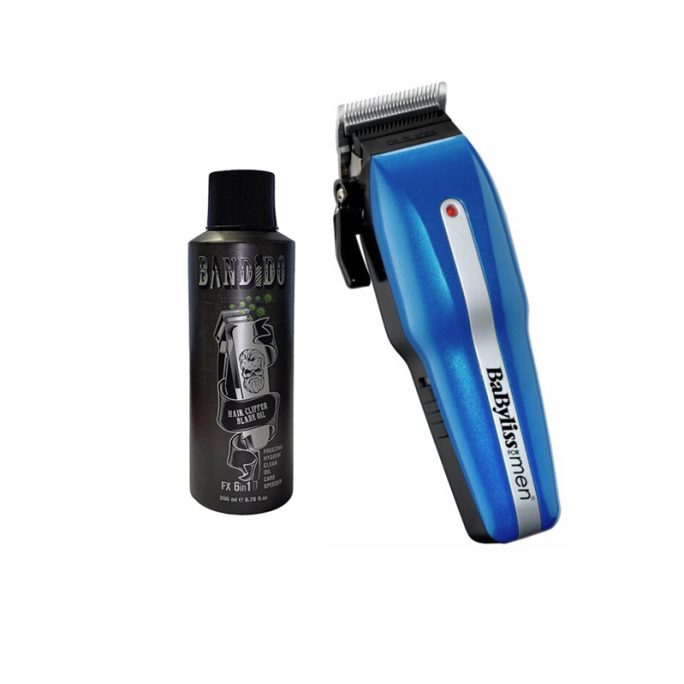 Babylissmen POWER LIGHT PRO 7498CU HAIR Clipper With Bandido Clipper Oil