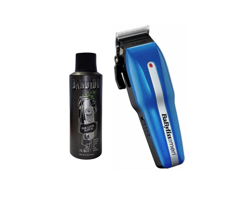 Babylissmen POWER LIGHT PRO 7498CU HAIR Clipper With Bandido Clipper Oil