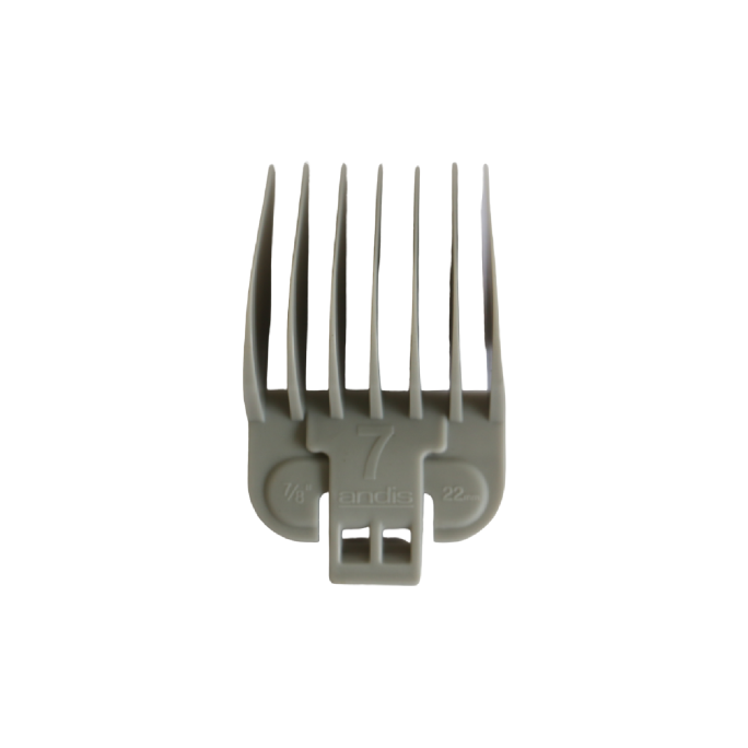 Andis Clipper Blade Snap On Attachment Comb (7) 7/8" Grey
