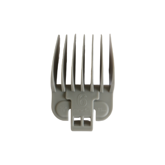 Andis Clipper Blade Snap On Attachment Comb (6) 3/4" Grey
