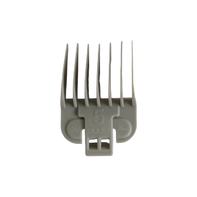 Andis Clipper Blade Snap On Attachment Comb (5) 5/8" Grey