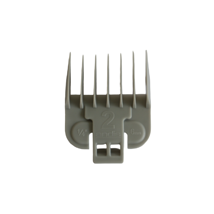 Andis Clipper Blade Snap On Attachment Comb (2) 1/4" Grey