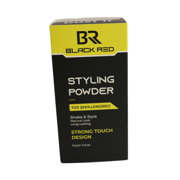 BLACK & RED STYLING POWDER – STRONG TOUGH DESIGH 20G