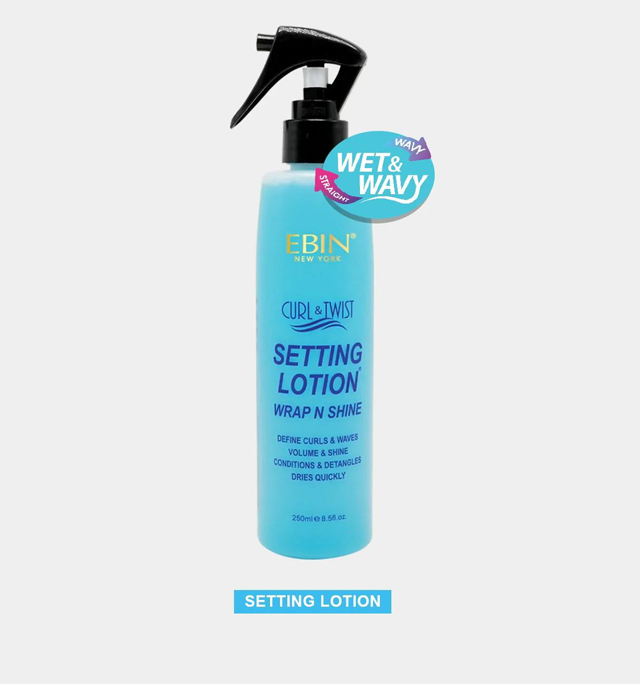 EBIN Curl And Twist Wrap N Shine Setting Lotion 250 ml