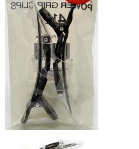 POWER GRIP CLIPS 4 1/2'' 2PCS BLACK