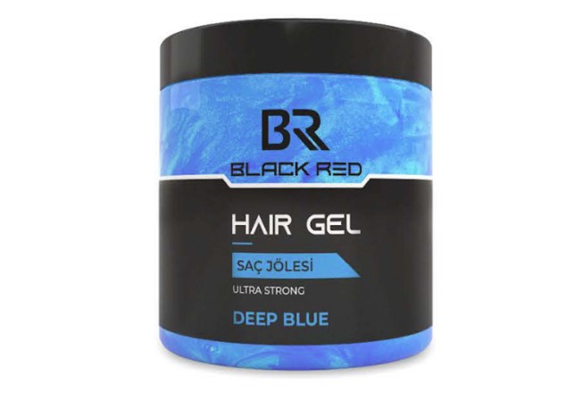 Black Red Hair Gel Deep Blue