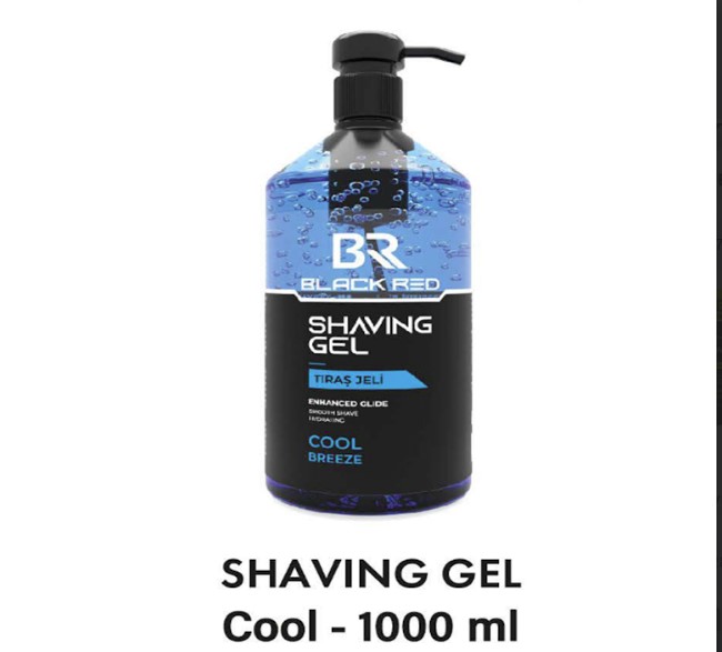 Black Red Shaving Gel Cool