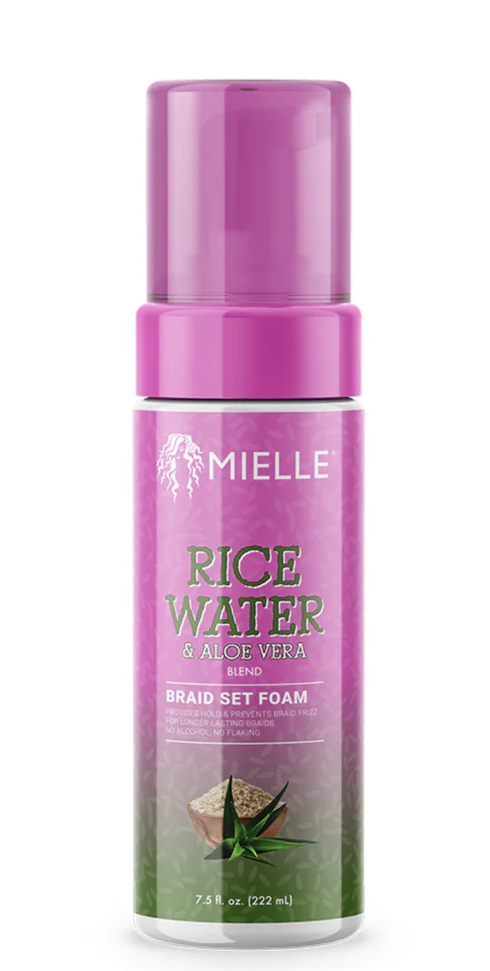 Mielle Organics Rice Water & Aloe Vera Braid Set Foam 7.5OZ
