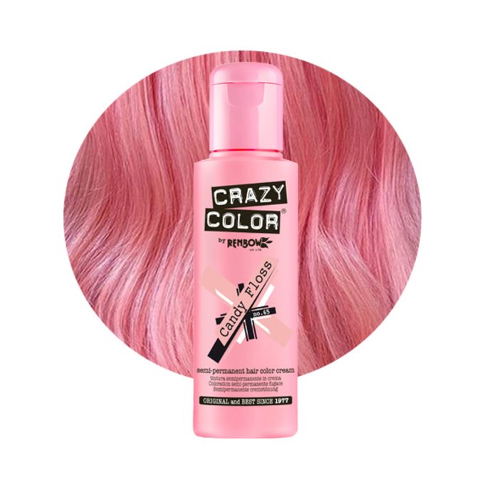 Crazy Color CANDY FLOSS semi permanent hair colour cream 100ml