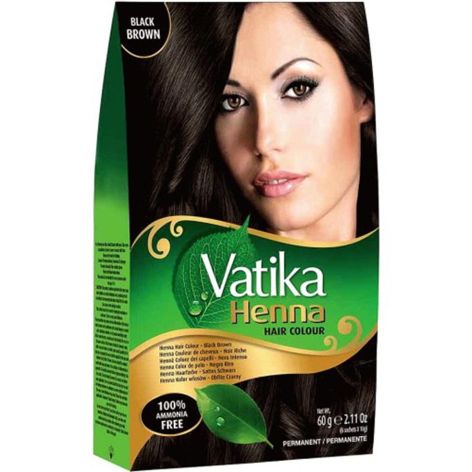 Vatika Henna Hair colour black brown 60grm.