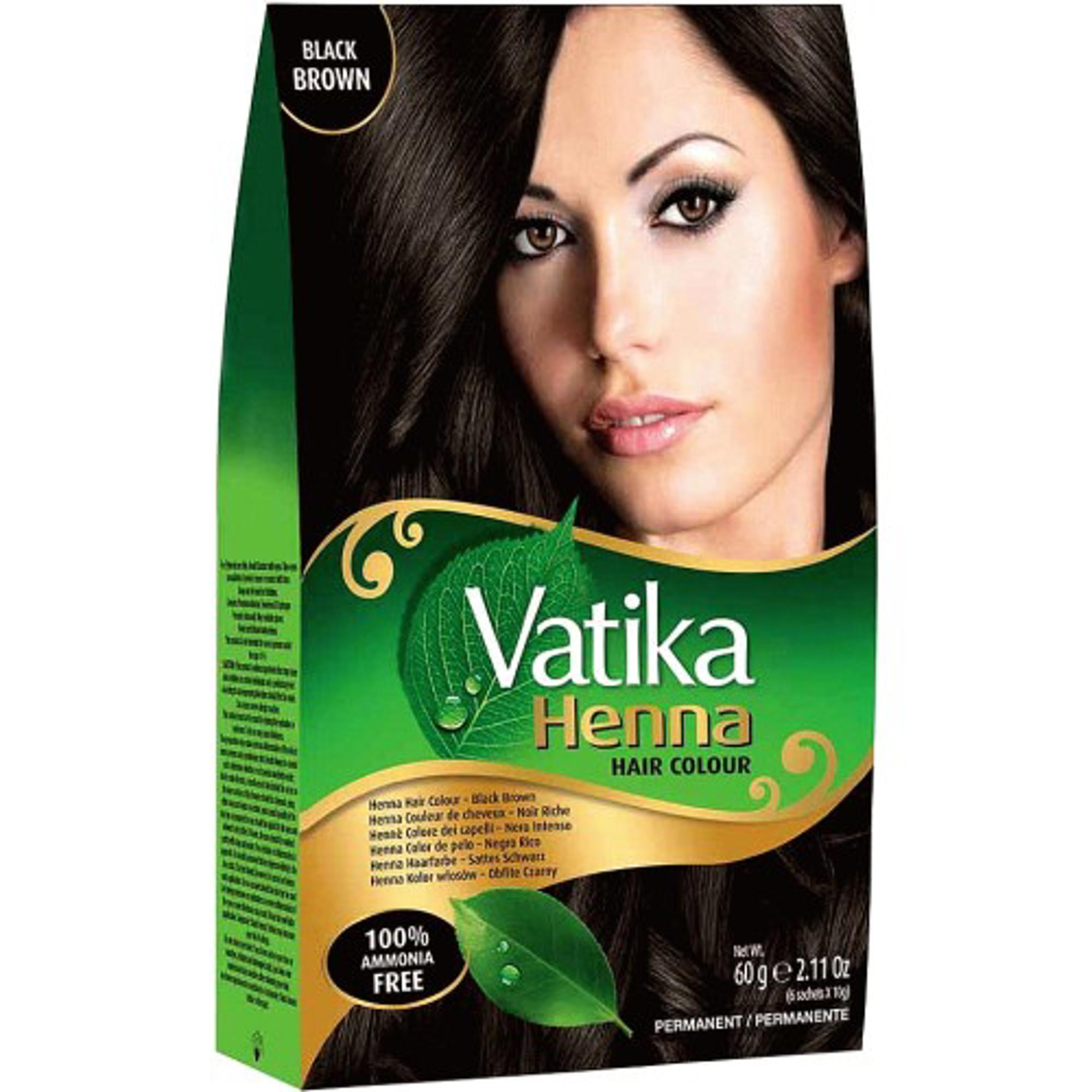 Vatika Henna Hair colour black brown 60grm.