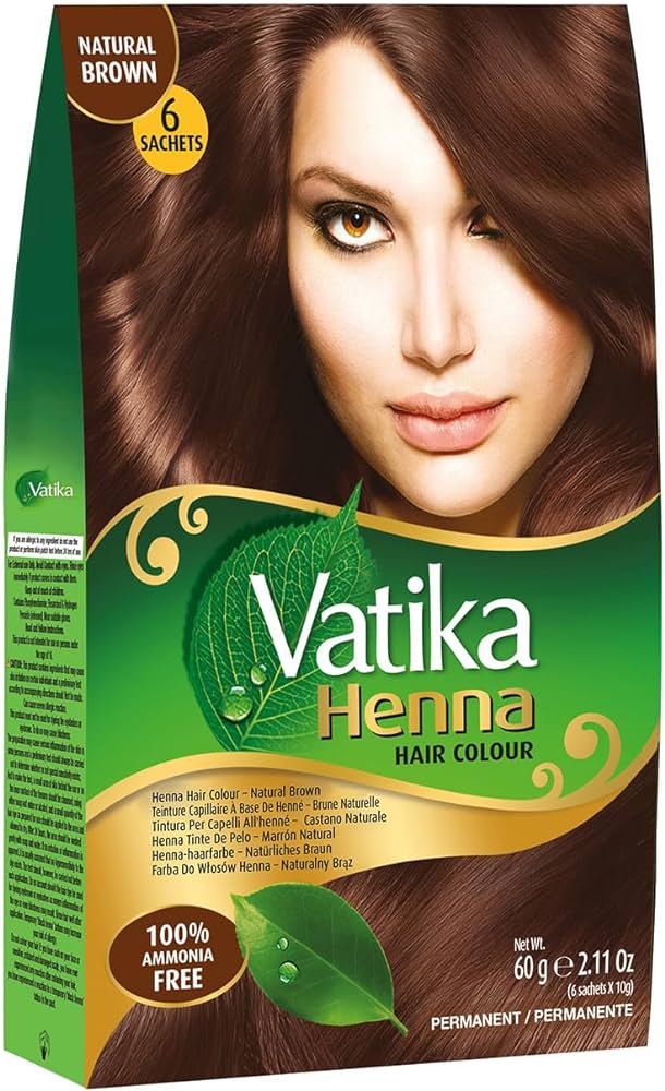 Vatika Henna Hair Colour Natural Brown 60G