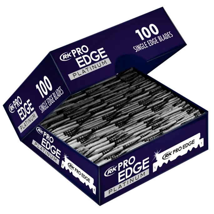 RK Pro Edge Platinum Single Edge Razor Blades