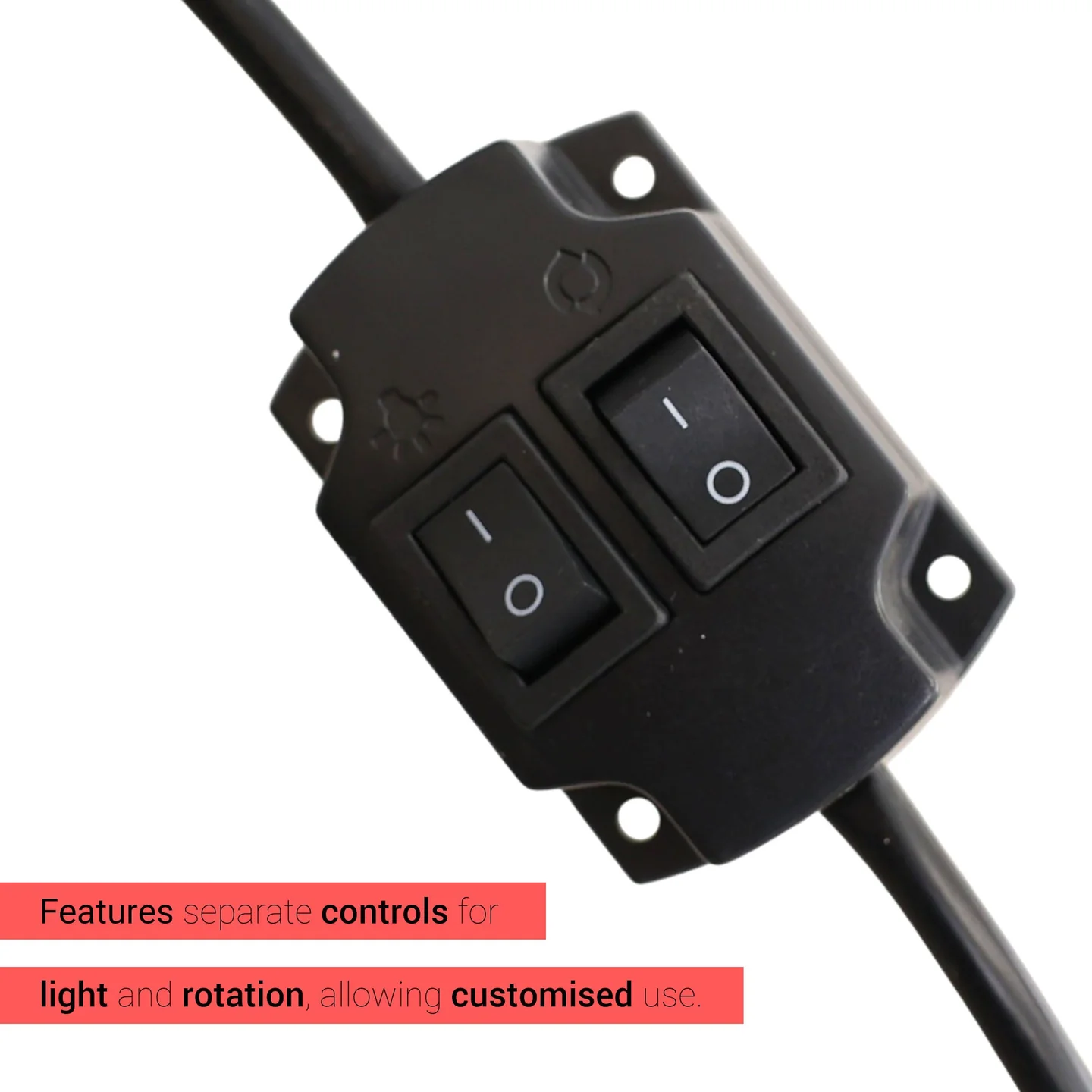 Gabri Digital Barber Pole 71cm: 5 Modes, Remote Control & LED Light - Image 3