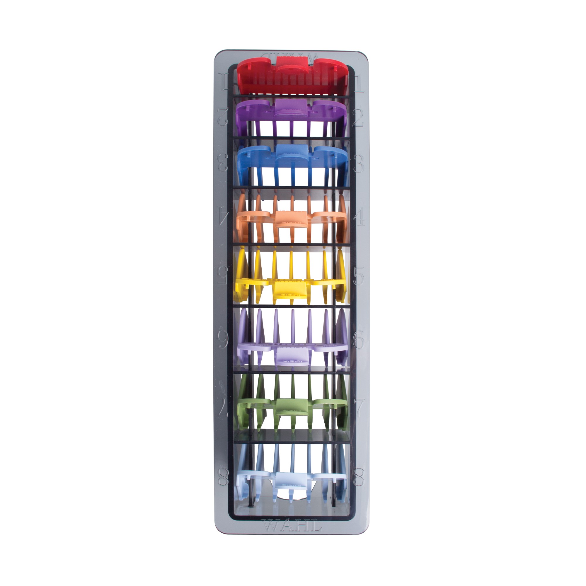 Wahl Coloured Comb Set 1-8: Clipper Guards in Caddy - Image 3