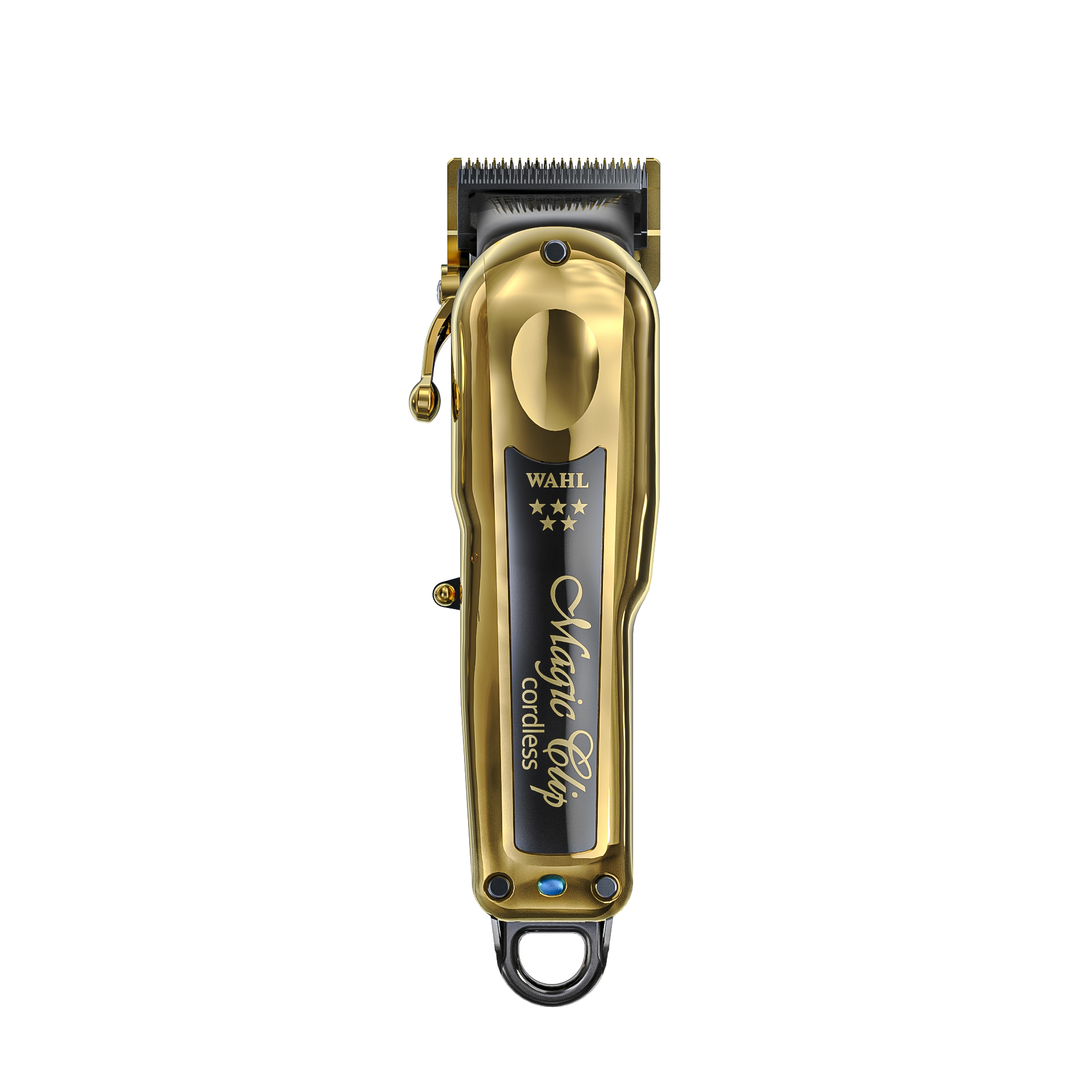 Wahl Magic Clip gold cordless barber clipper.